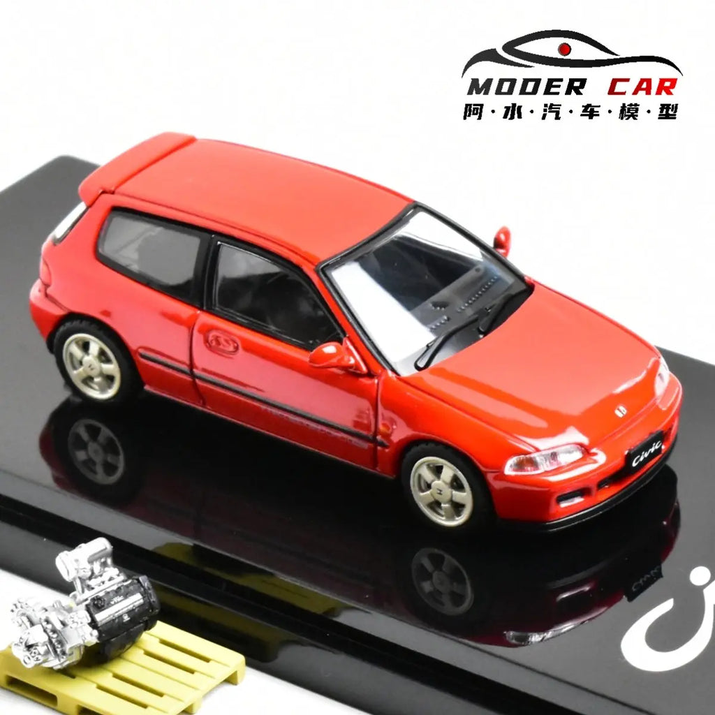Hobby Japan 1:64 Miniature CIVIC EG6 SiR-S JDM Giftable Diecast Model Car