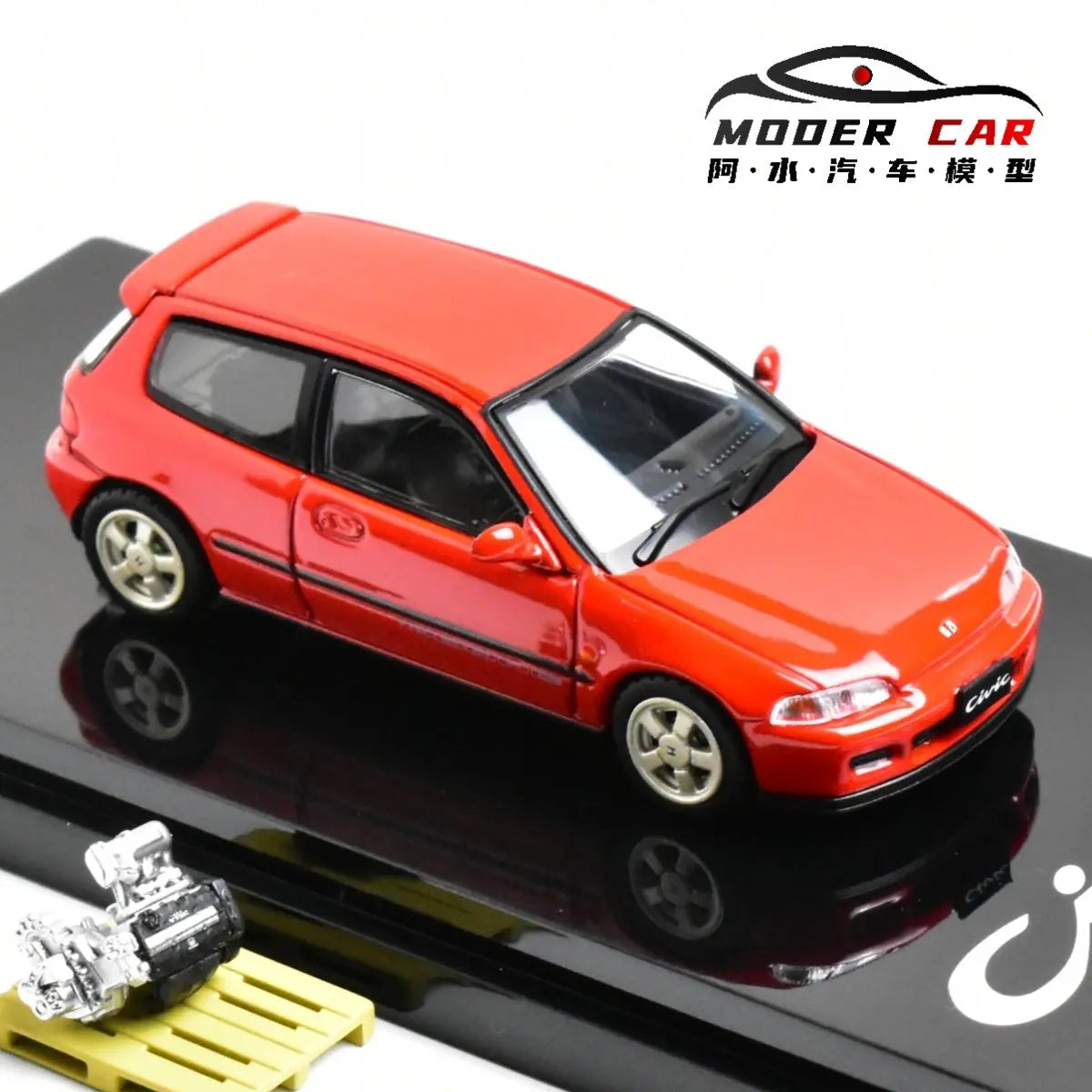 Hobby Japan 1:64 Miniature CIVIC EG6 SiR-S JDM Giftable Diecast Model Car