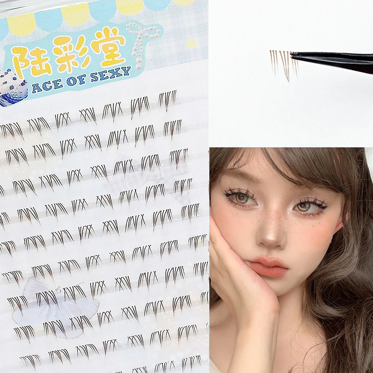 6-7mm Air Lower Eyelashes Fairy Fake Lashes Segmented Natural Under Lashes Manga Bottom Lashes Makeup Eyelash Makeup Tool