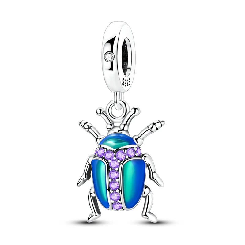 Beautiful 925 Sterling Silver Puppy Cat Swallow Raccoon Giraffe Animal Pendant Fit DIY Bracelet Necklace Package Jewelry Gifts