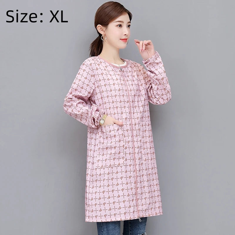Waterproof Work Clothes Long Sleeve Pet Grooming Clothing Pet Groomer Smock Beauty Salon Uniforms Hair Salon Hairdresser Robe