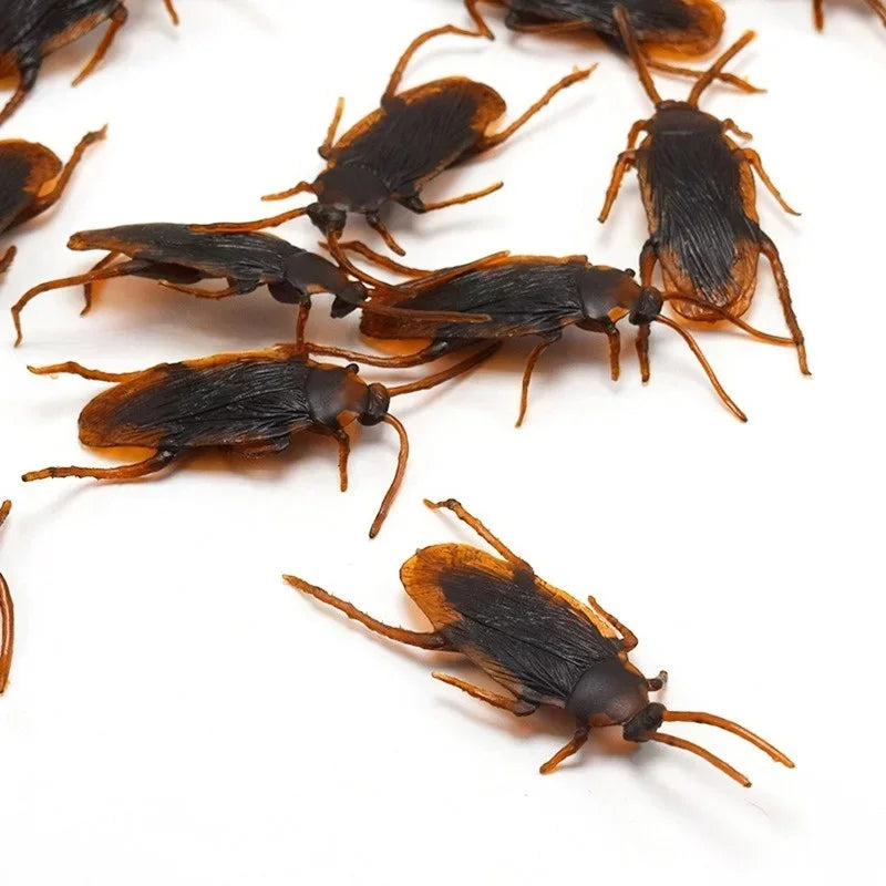 1/10/20pcs Funny Fake Cockroach Toys Halloween Decoration Jokes Pranks Novelty Tricks Simulation Party Decoration 할로윈 코스프레