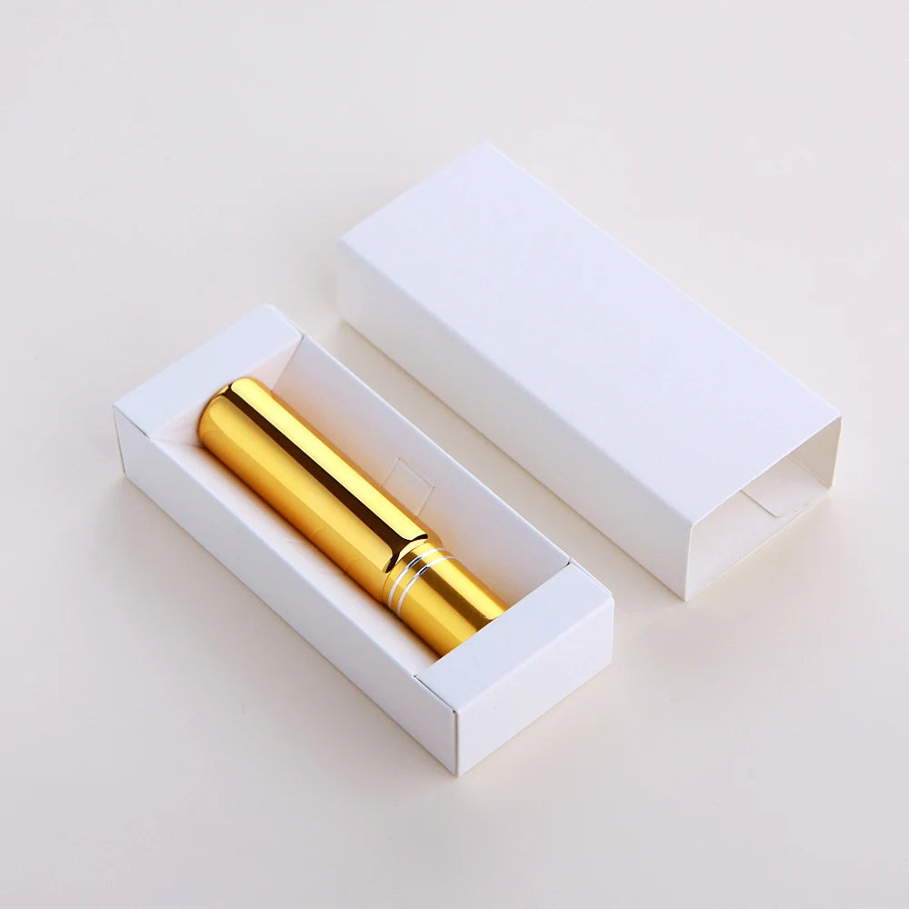 50 Pcs/Lot 10ml Electroplated Roll On Perfume Bottle Refillable Essential Oil Bottles With Box Roller Glass Vials LOGO Pay Extra