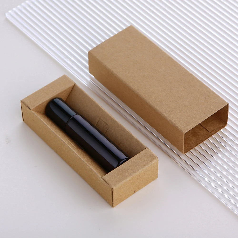 50 Pcs/Lot 10ml Electroplated Roll On Perfume Bottle Refillable Essential Oil Bottles With Box Roller Glass Vials LOGO Pay Extra