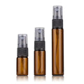 100pcs 3/5/10ml Amber Glass Spray Bottles for Essential Oils Empty Spray Bottle Amber Glass Perfume Bottle Atomizer Container