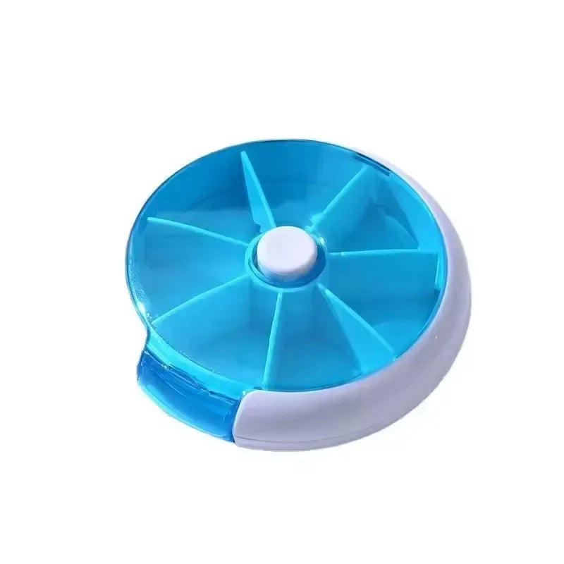 Portable Pill Box Weekly Rotating Split Fruit Points Drug Carry With You Mini Medicine Boxs Medicine Travel Pillbox