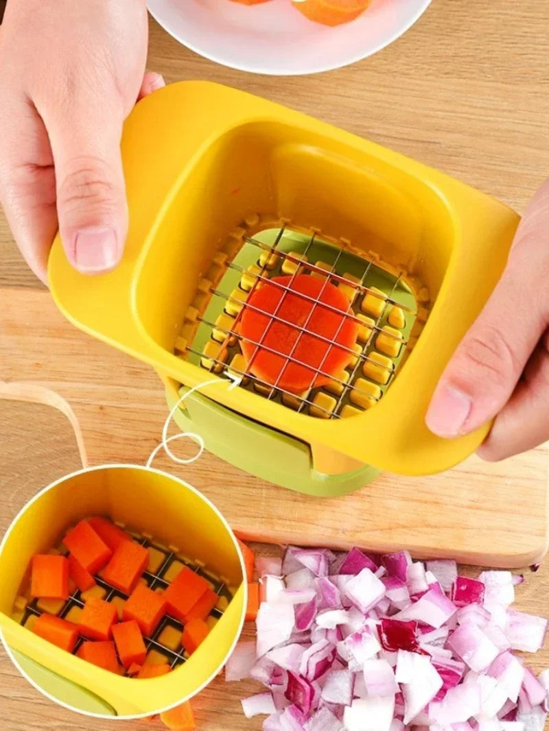 Multifunctional Vegetable Chopper Hand Pressure Onion Diced French Fries Cutter Kitchen Gadget Cucumber  Slicer Kitchen Tools
