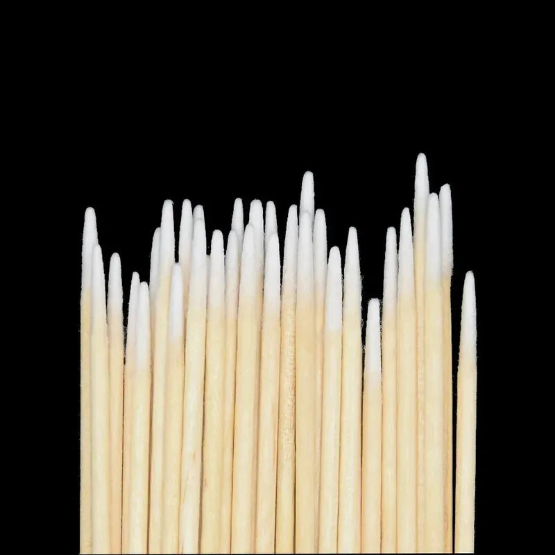 100/300/600pcs Disposable Nail Wood Cotton Swab Clean Sticks Lint-Free Wood Nail Cleaning Bud Wooden Tip Nail Polish Remover