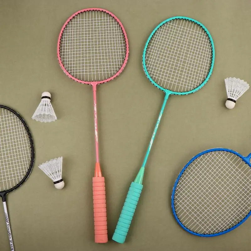 1Set Badminton Rackets Professional Durable Leisure Sports Racquet Badminton Training Racket Set For Beginners