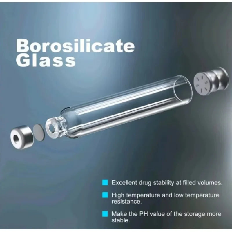 10-100pcs Sterile Independent Packaging Peptide&Insulin Cartridges Bottle 3ml Disposable Medical Aesthetics with needles