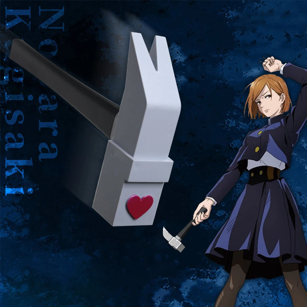 10-24cm Jujutsu Kaisen Prop Nobara Kugisaki Hammer Straw Doll Nails Cosplay Collectible Birthday Christmas Halloween Gifts Toy