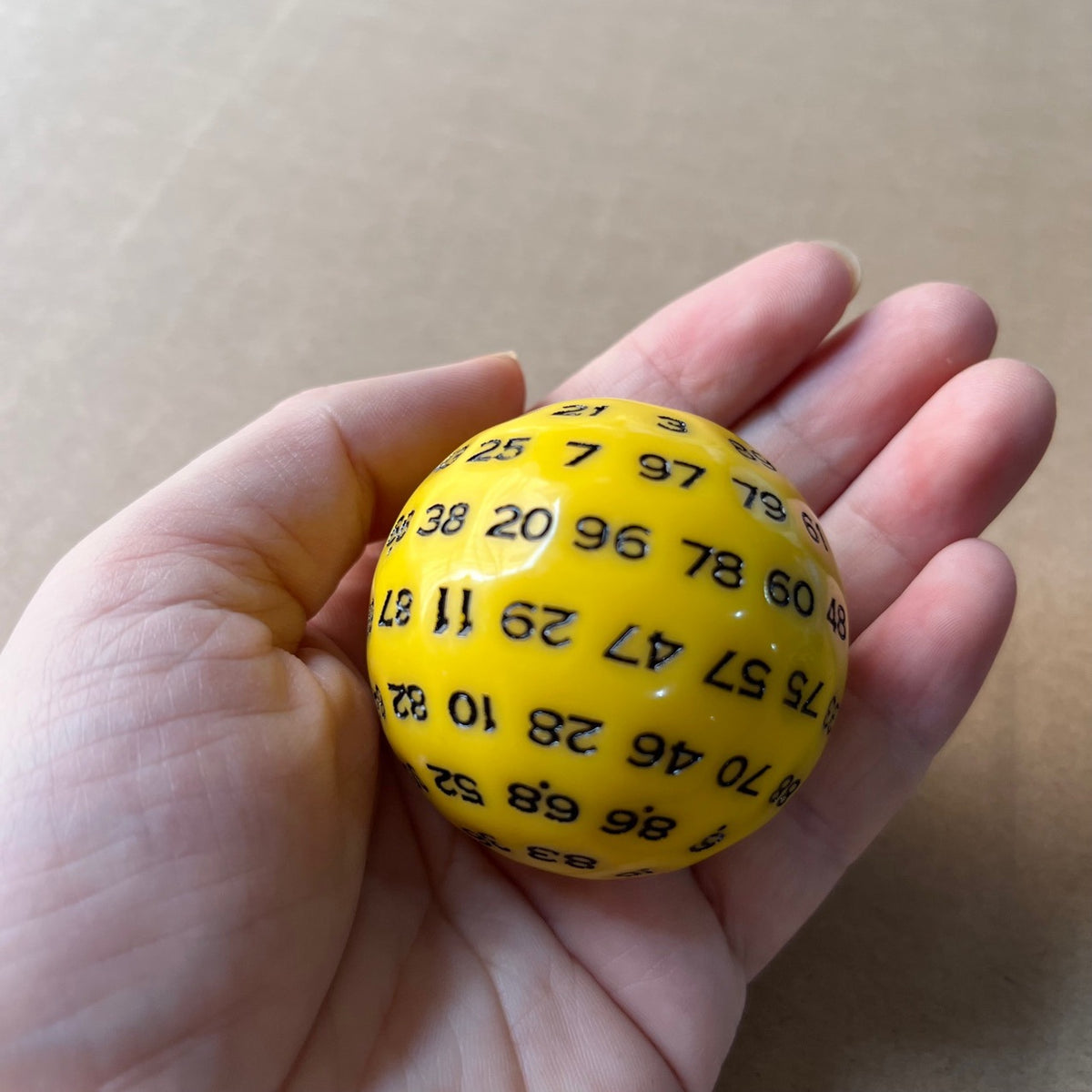 1pcs 100 Side Number Dice for DND TRPG RPG Cthulhu Board Game Running Team Black White Green Red Yellow Polyhedral Dnd Dice Set