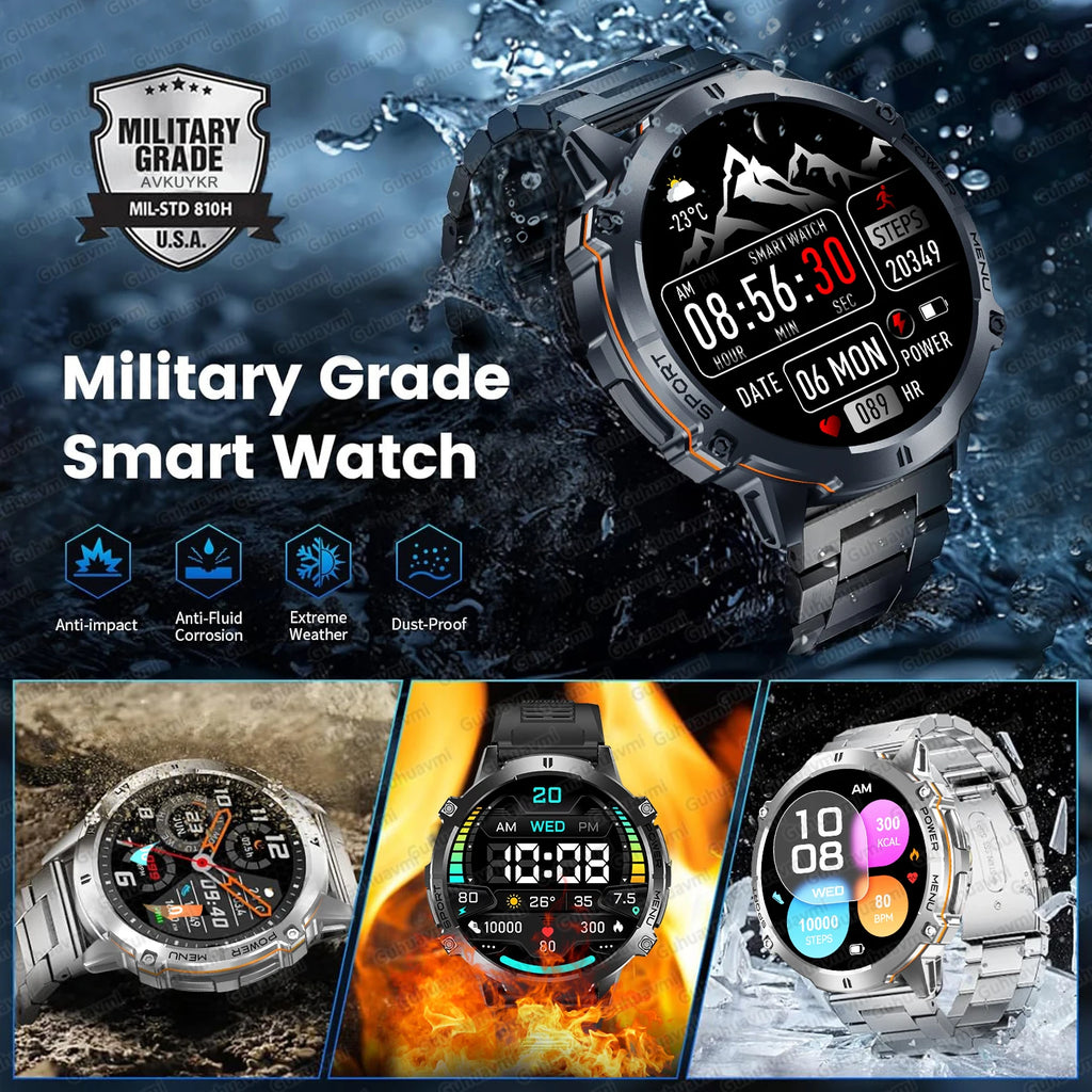 2025 Original TANK X3 Ultra 1000mAh Battery Smart Watch Men GPS Outdoor Sports Fitness Smartwatch 10ATM Waterproof Swim Watches