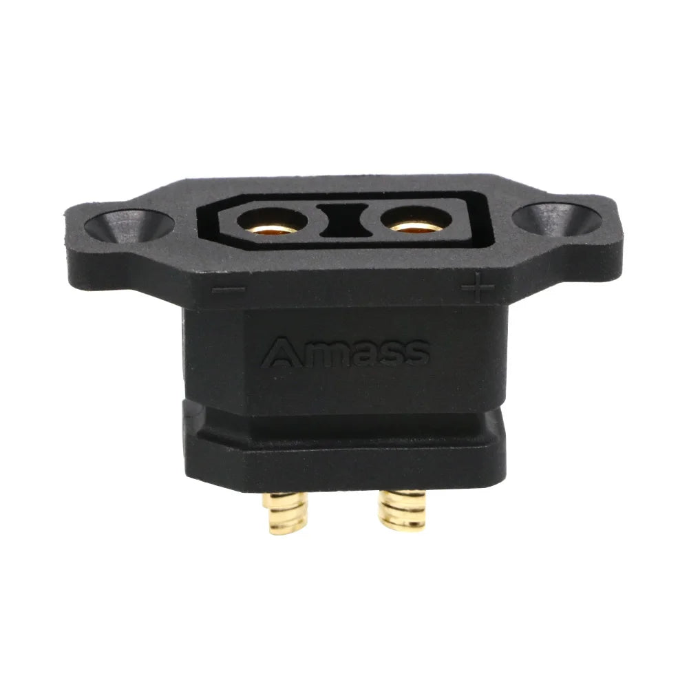 1 / 2 /5pcs Amass XT90E-F Battery Connector XT90E Female Plug Gold-plated XT90 Mountable Connector Yellow/Black Socket