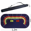 1.2*0.6m Hold'Em Texas Poker Mat Black Jack Baccarat Dice Durable Rubber Home Gaming Desk Pad