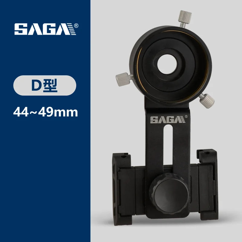 Metal mobile phone clip double monocular astronomical telescope microscope eyepiece connected to mobile phone for taking picture