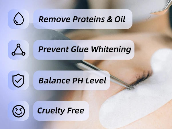 Gollee Eyelash Extensions Glue 15ml Lash Cleansing Primer Super Bonding Lasting Accelerated Curing Lash Extension Primer Makeup