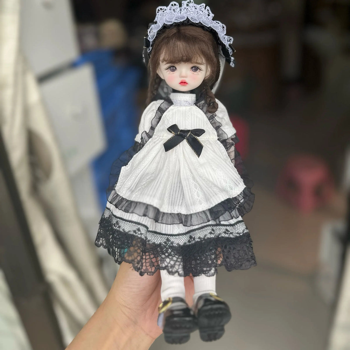 1/6 BJD MJD Doll 30cm 22 Joints Lolita Style Customizable Makeup Changeable Outfit Anime Princess Girls Toy Gift