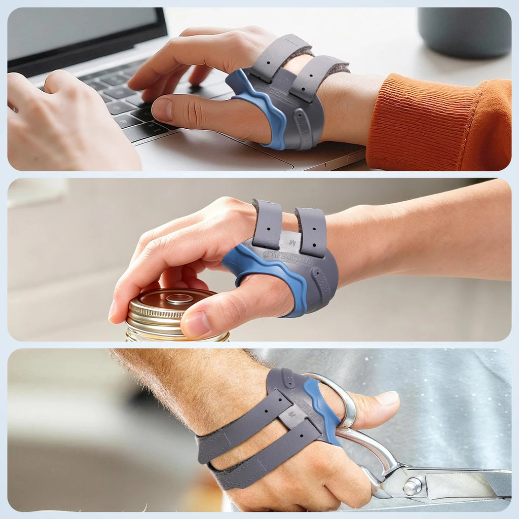 VELPEAU CMC Thumb Brace with Shape-memory Restriction Splint, Thumb CMC Joint Stabilizer for Thumb Basal Arthritis Pain