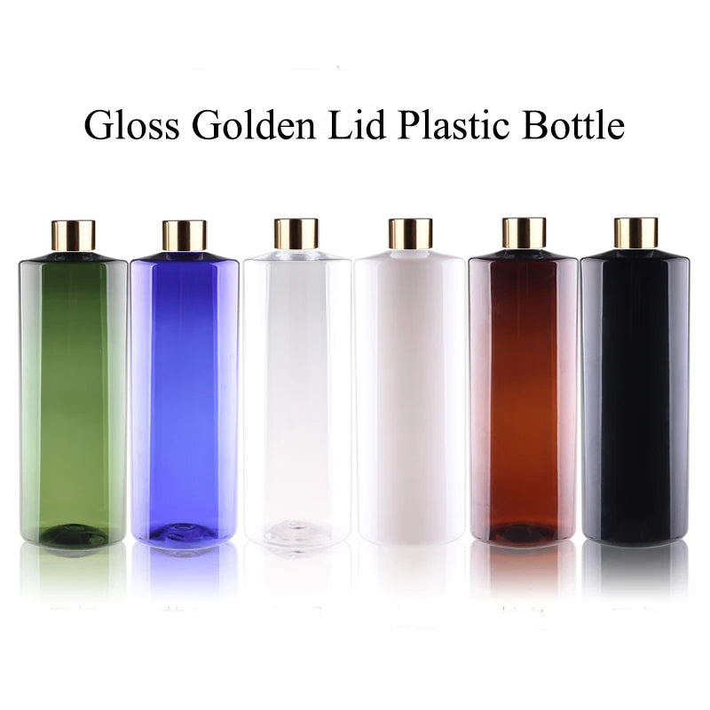 20pcs 100ML 120ML 200ML Empty Plastic Bottle With Aluminum Lid 500ML Flap Lid Refillable Bottle Cosmetic Container JX141-20
