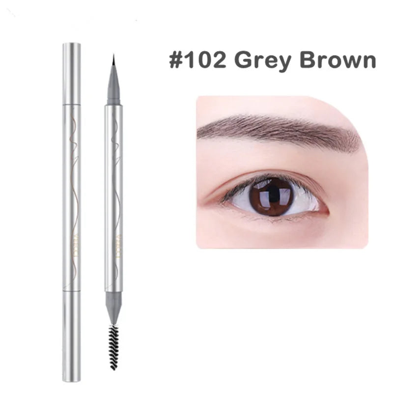 Veecci Water Eyebrow Pencil Draw Eyeliner Lying Silkworm Under Eyelash Pen Waterproof Ultra Fine Eye Brow Makeup Pen