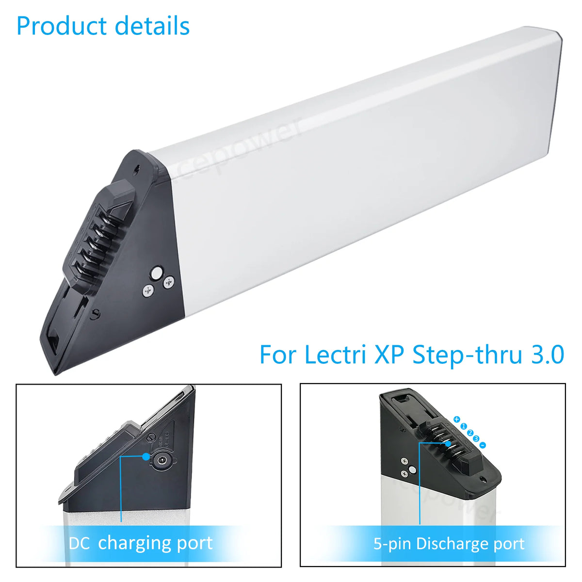 For Lectri XP Step Thru 2.0 3.0 Ebike Battery 48V 10.4Ah 12.8Ah 14Ah Battery for Electric XP Step-Thru 2.0 3.0 Replace Battery