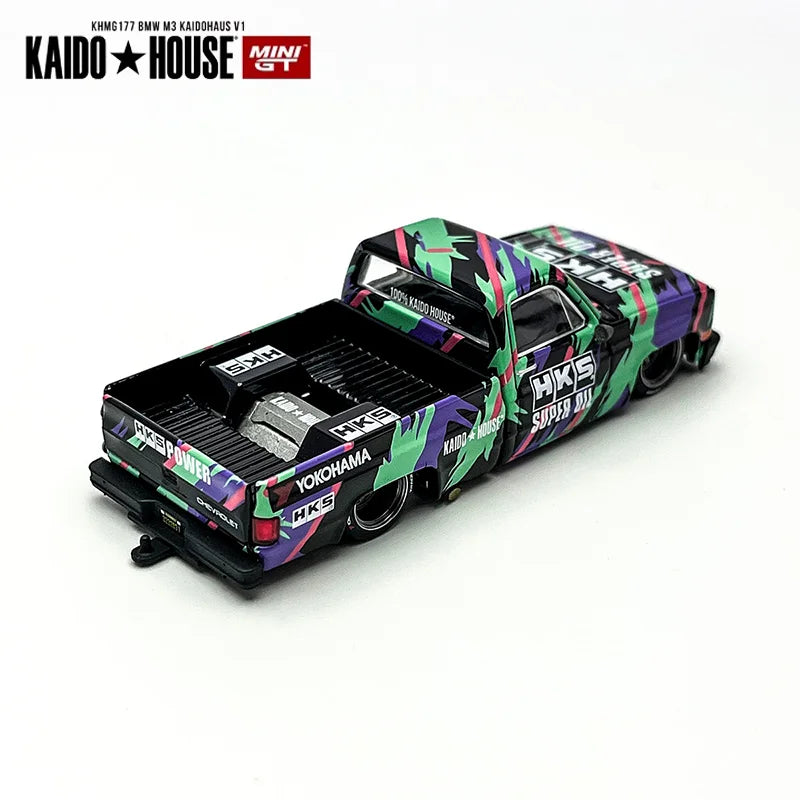 Kaidohouse 1:64 Hks Pickup Truck Die-Cast Car Model #174 Simulation Alloy Miniature Customized Kid Toys Gift Collection Ornament