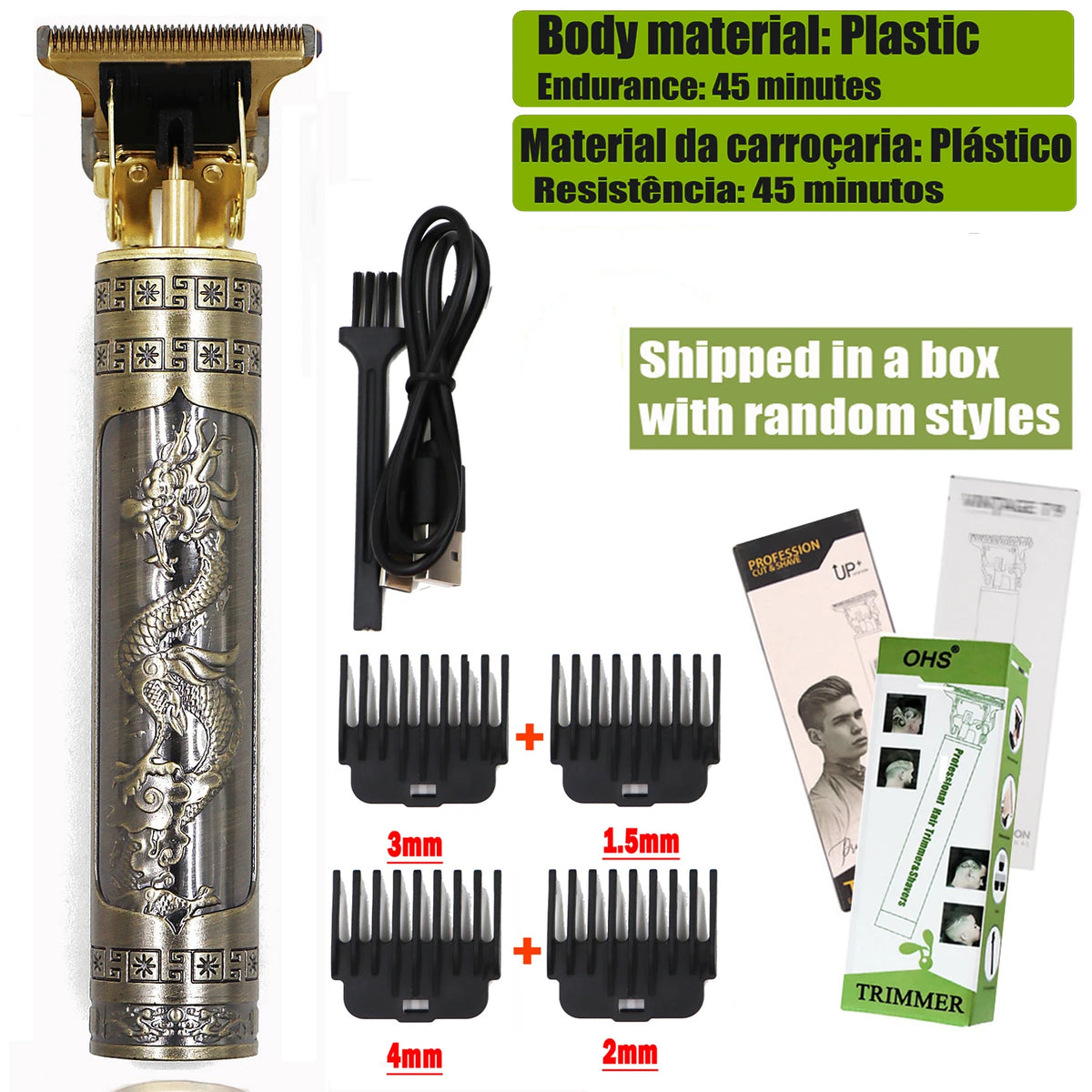 T9 Hair Clipper Repair Beard Shaving Body Hair Trimmer Electric Machine Men Haircut Machine 0mm Barber Shaver