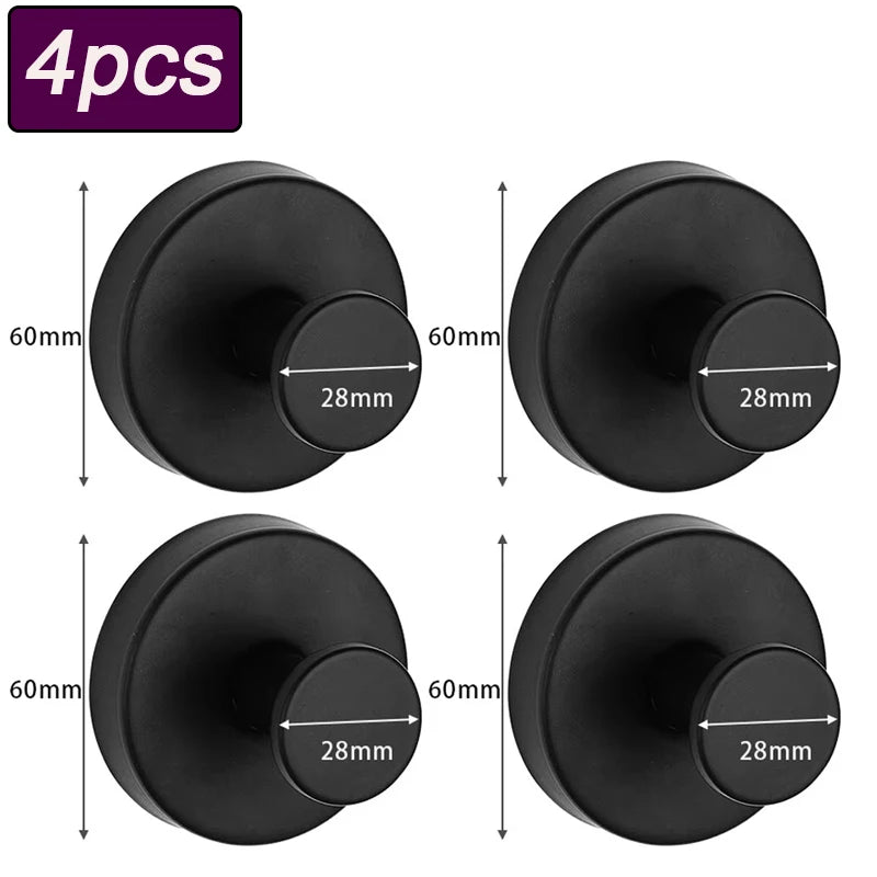 1/4pcs Vacuum Suction Cup Hooks Punch Free Bath Sucker Hook Wall Hook Hanger Glass Kitchen Bathroom Hooks for Towel Handbag