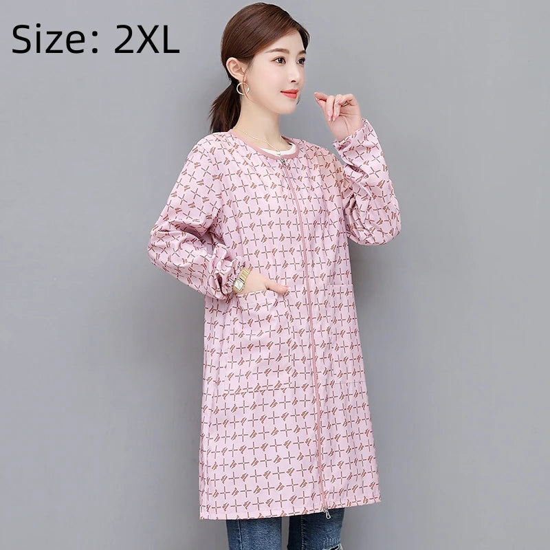 Waterproof Work Clothes Long Sleeve Pet Grooming Clothing Pet Groomer Smock Beauty Salon Uniforms Hair Salon Hairdresser Robe