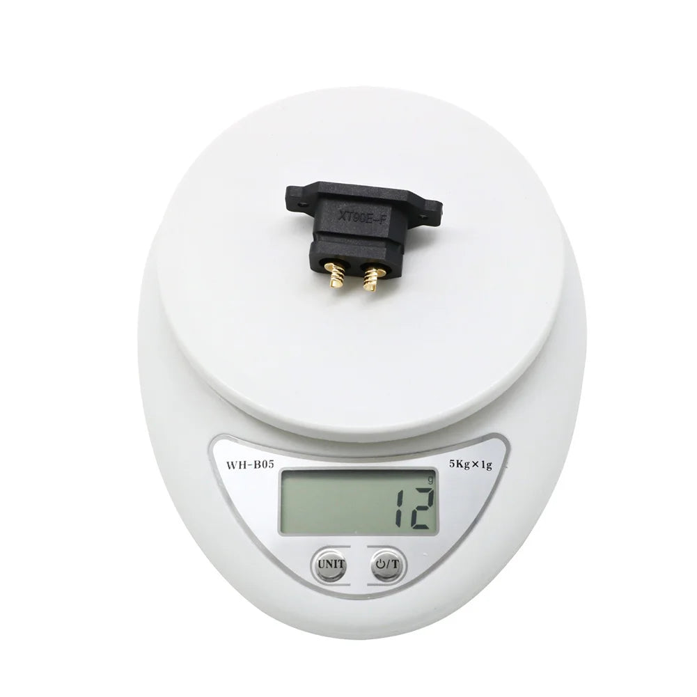 Amass XT90E-F Battery Connector XT90E Female Plug Gold-plated XT90 Mountable Connector Yellow/Black Socket