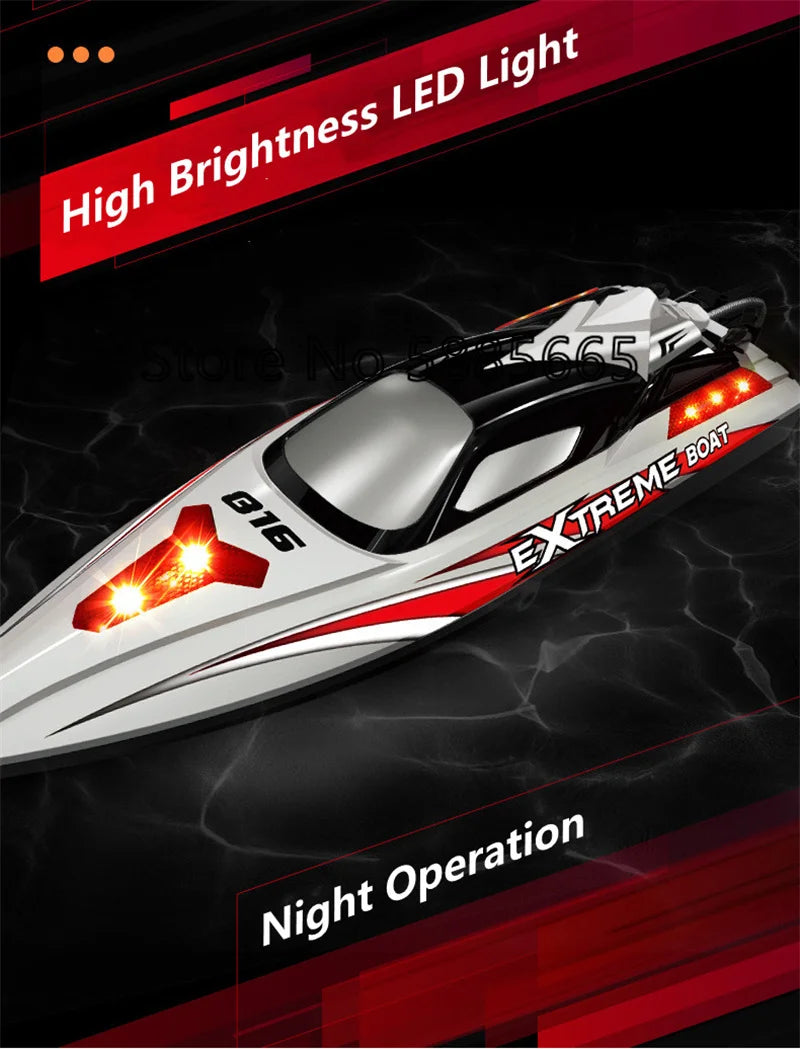 70KM/H High Speed Remote Control Boat RC Speedboat  200M Nesting Unhook Capsized Reset Waterproof Racing Induction RC Boat Toy