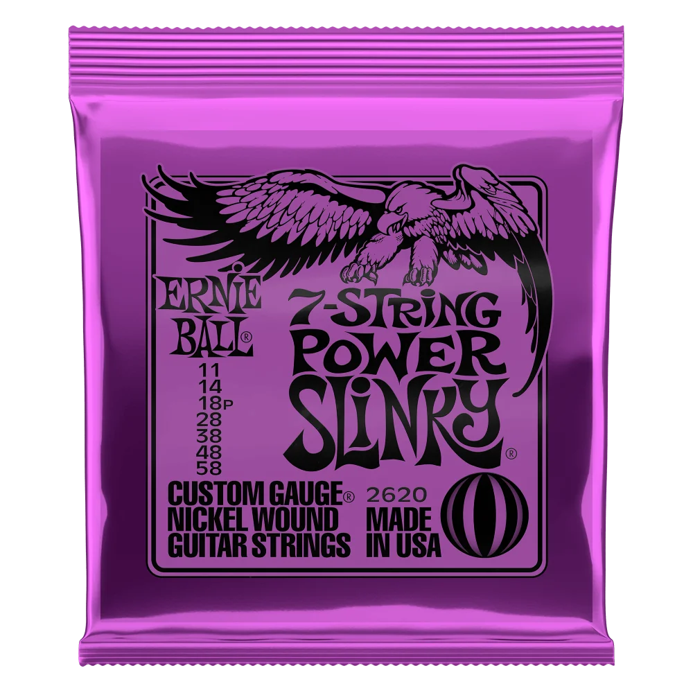 5pc/10pc Ernie Ball Slinky Nickel Wound Electric Guitar Strings – 7-Strings & 8-StringS Available