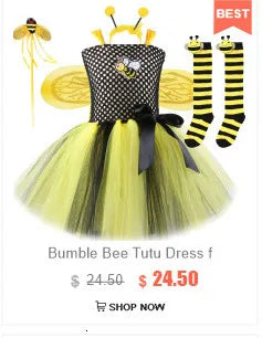 Animal Fox Halloween Costume for Girls Birthday Party Tutu Dress Kids Girl Photoshoot Outfit Children New Years Carnival Clothes