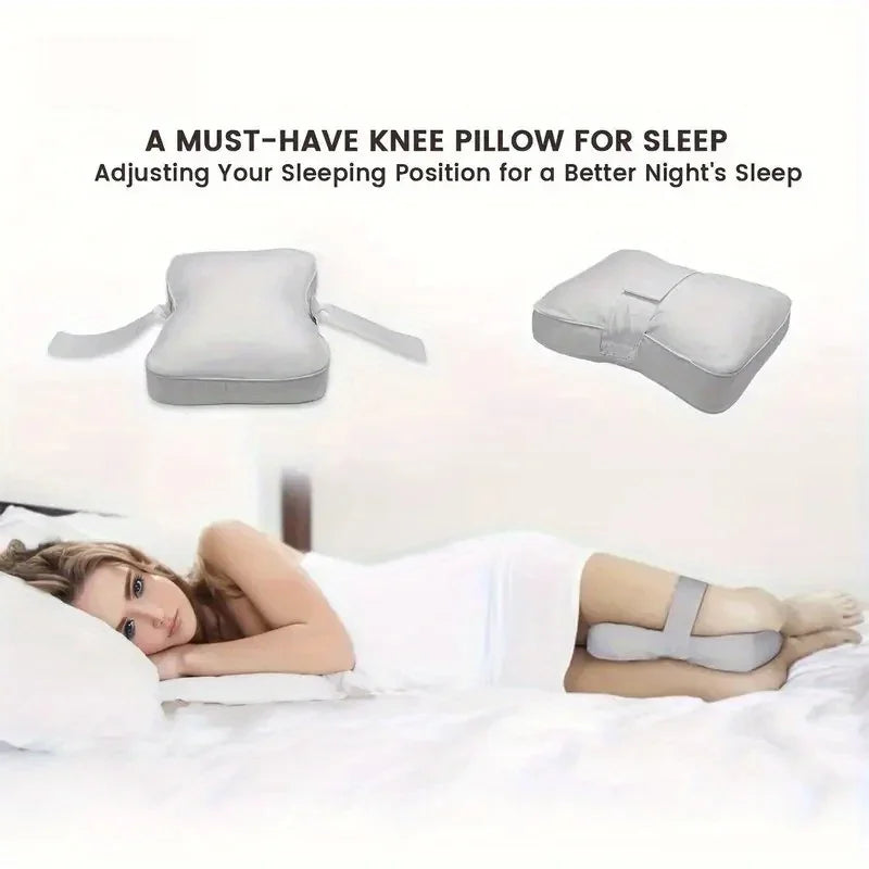 1pc Leg Knee Pillow Single Leg Pillow with Adjustable Strap for Side Sleeping Knee Support With Anti-Slip Strap Leg relaxation