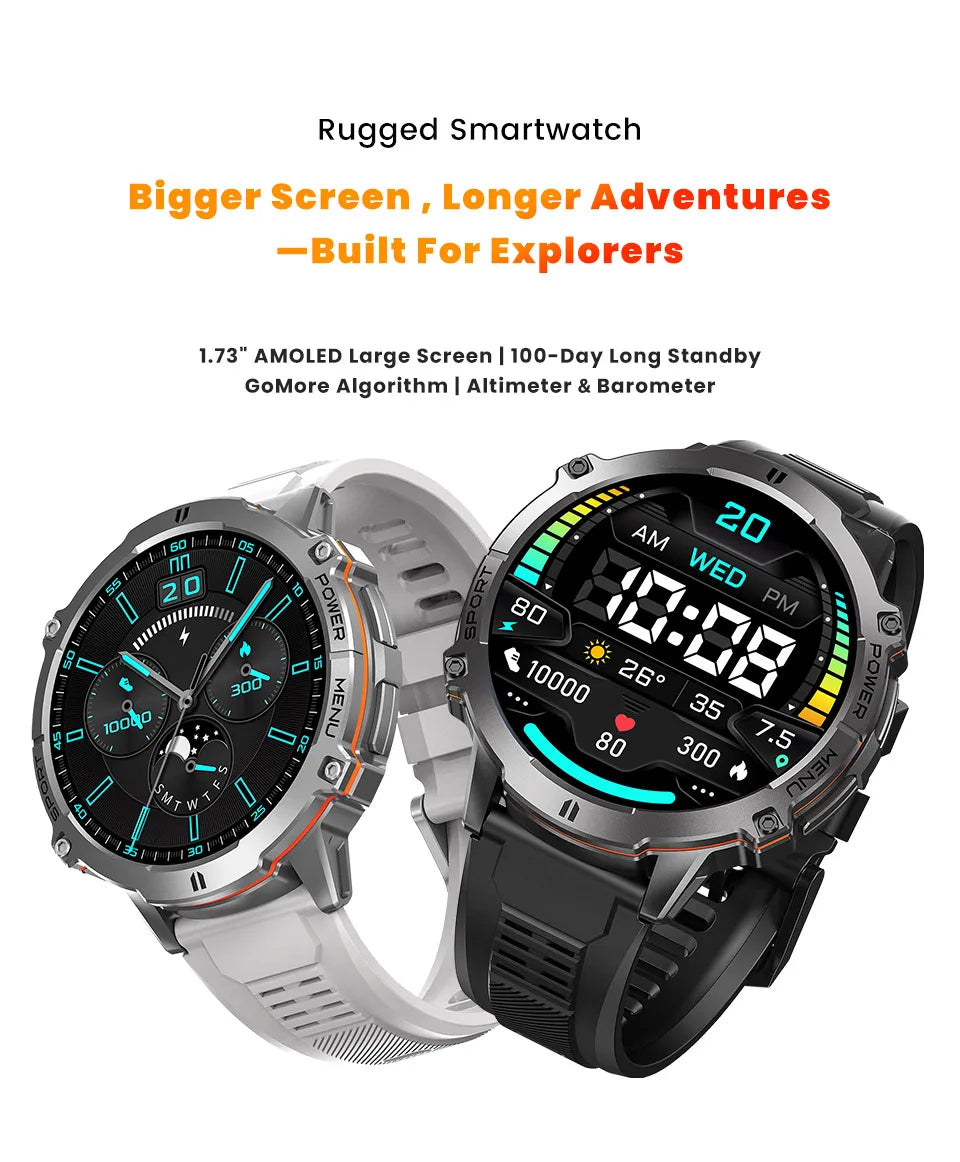 2025 Original TANK X3 Ultra 1000mAh Battery Smart Watch Men GPS Outdoor Sports Fitness Smartwatch 10ATM Waterproof Swim Watches