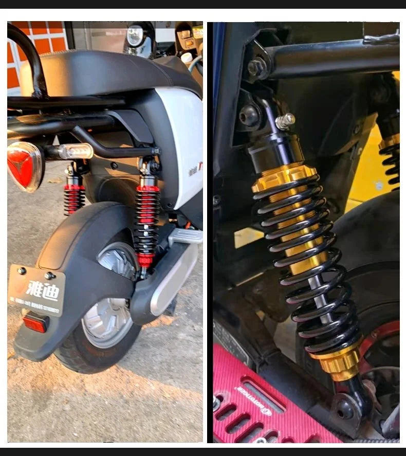 Electric power bicycle modified rear shock absorber real hydraulic damping soft and hard adjustable universal ebike rear shock