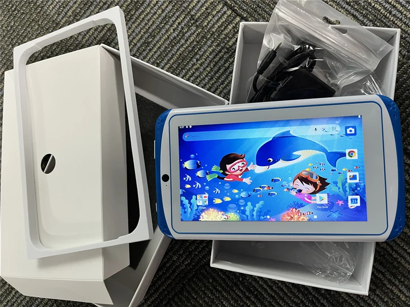 7 INCH Android 10 RAM 1GB +16GB ROM Gift Kid Tablet E98 WIFI Dual Camera Quad-Core Free Silicone Case 3D Glassess