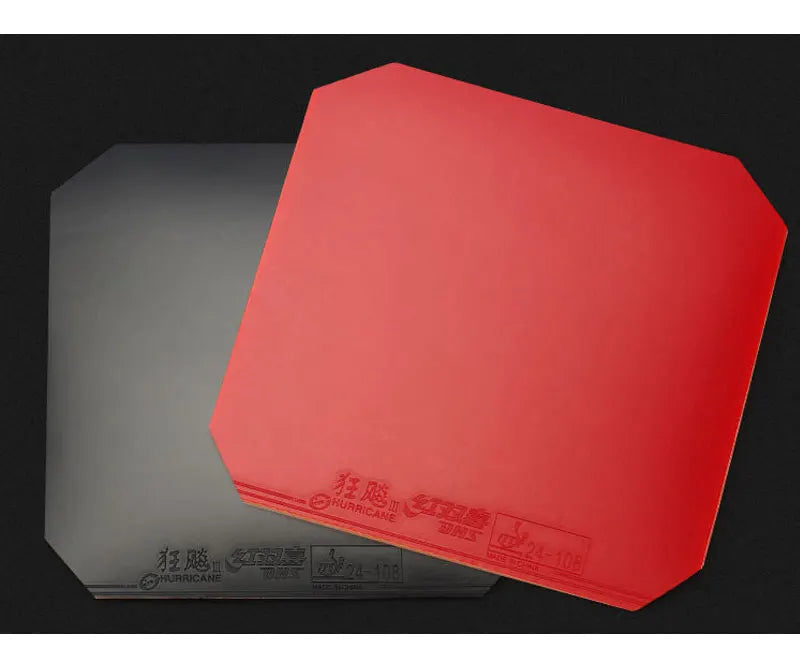 DHS Hurricane 3 H37 Table Tennis Rubber Provincial National Ping Pong Rubber Blue/Orange Sponge Professional for Backhand Loop