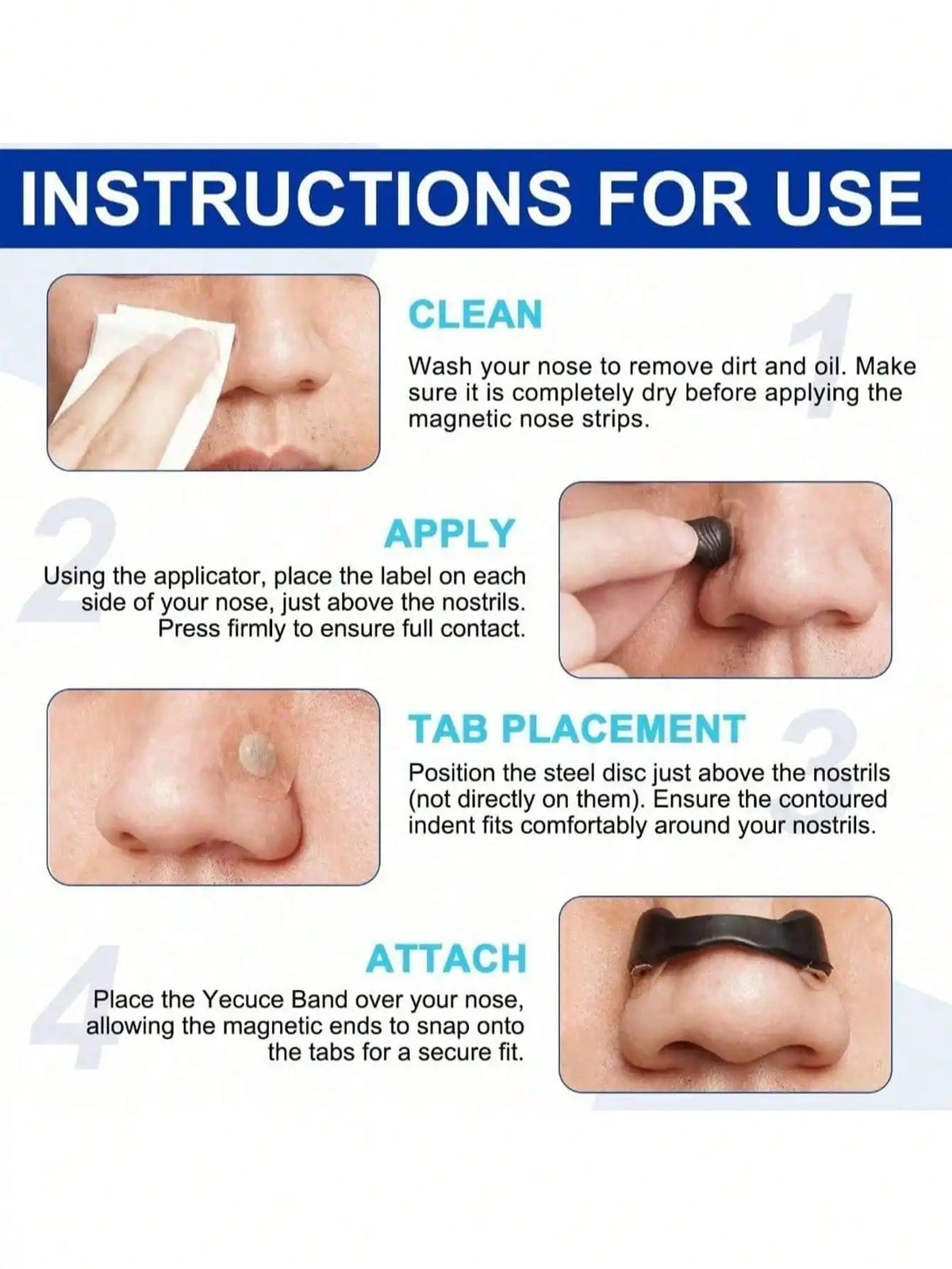 Physical Nasal Dilator Set – Anti‑Snoring Nose Clips with Strips, Widen Nasal Passages & Boost Airflow, Enhance Sleep Quality at Night