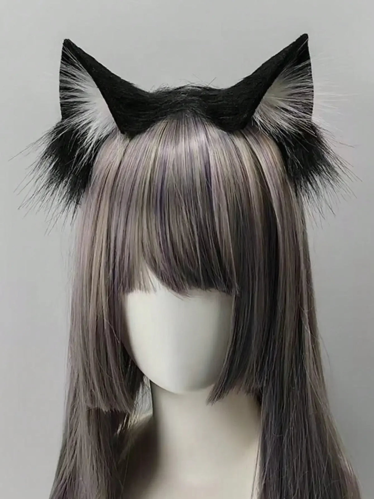 1pc Pink Cat Ear Headband, Plush Material, Cute, Kawaii, Hair Accessory, Fun, Photo Prop, Halloween Costume, Hair Clip, Hair Decoration