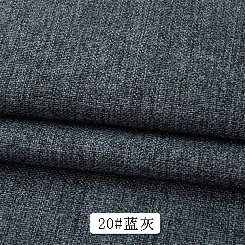 150 Cm Wide Home Textile Cotton Linen Style Sofa Fabric Solid Color Thickened Linen Coarse Cloth DIY Tablecloth Fabric 400 G / M