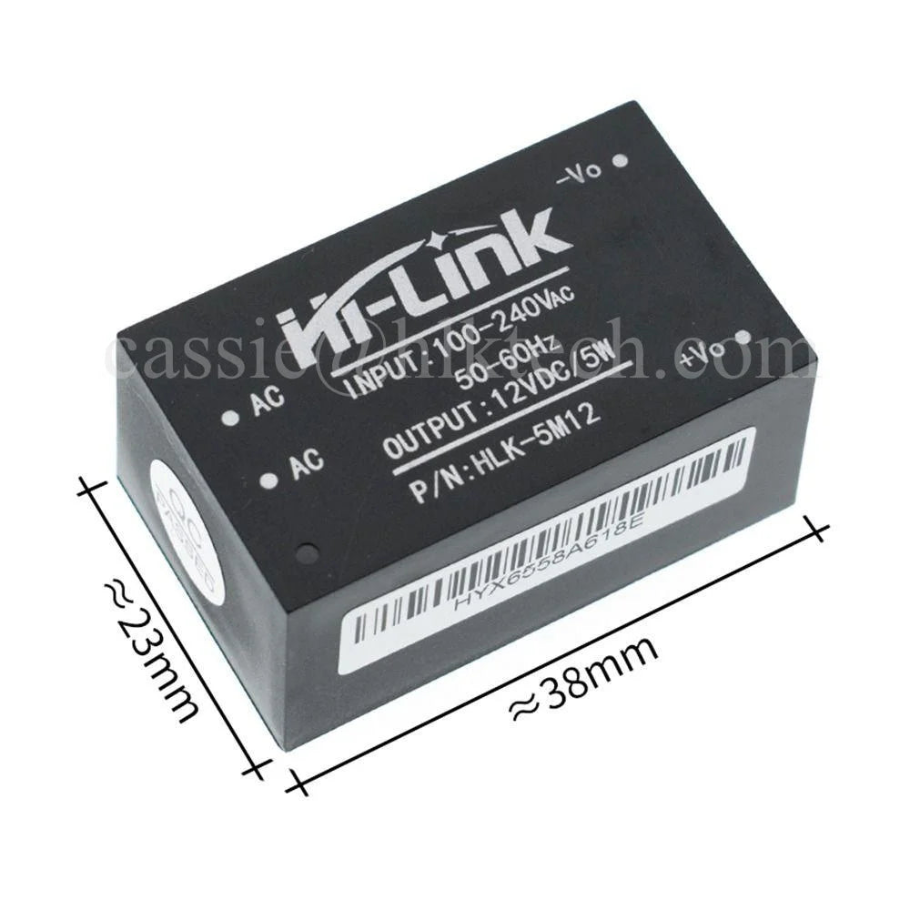 Hi-Link HLK-5M05 5M05B 5M03B 5M09B Power Line Communication Modem AC 220V to DC 12V Power 5W AC-DC Switching Power Supply Module