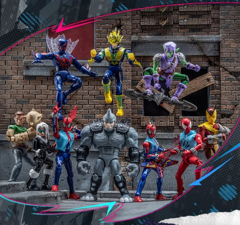 In Stock BLOKEES Marvel Comics Star Edition GV01 GV06 Spider-Man Scarlet Spider Shocker Splicing Toy Model Collection Gift