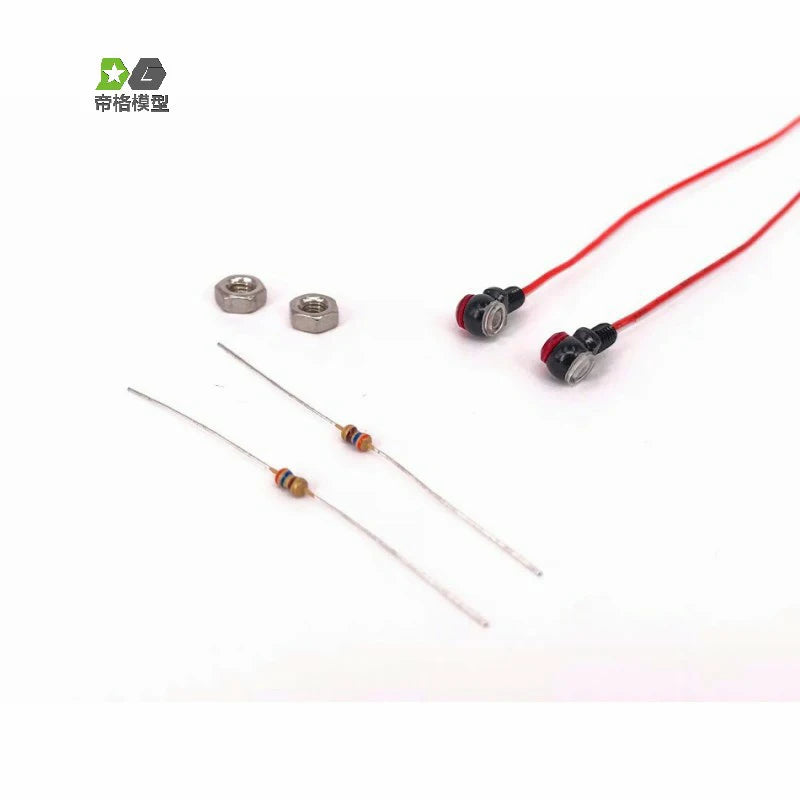 1Pair LED Position Lamp Side Lights for 1/14 Tamiya RC Truck Car For Scania 770S BENZ 3363 For VOLVO FH16 MAN Diy Parts Toys