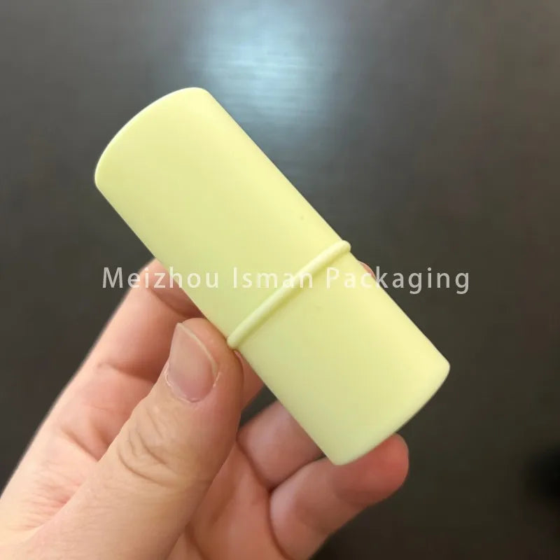 50Pcs Newest Refillable Fat 6g Matte Pink Cheek Lip Balm Packaging Foundation Stick Container Eyeshadow Concealer Stick Tubes
