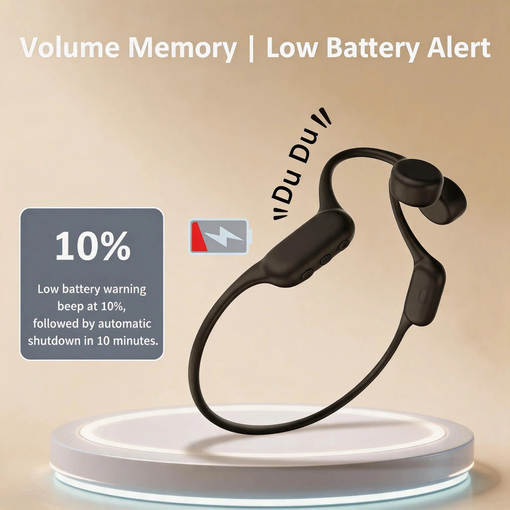 Open Ear Bone Conduction Hearing Aid Bluetooth Headphones for Deaf Multi Channel Rechargeable Hearing Aids