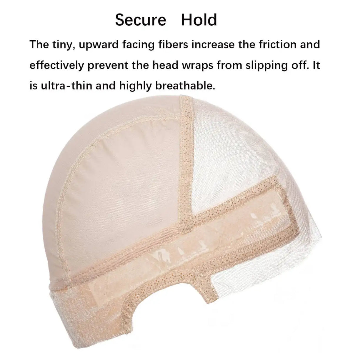 Female Headband Wig Cap  Lace Wig Cap For Wig Making U Part Wig Caps With Adjustable Velvet Wig Grip To Wear Wig Nude Hair Net