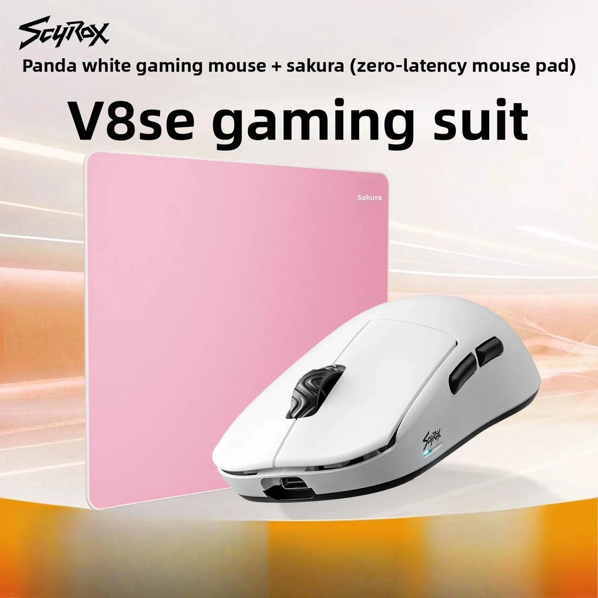 Scyrox V8s 36g Lightweight Wireless Gaming Mouse 8K Polling Rate PAW3950 Sensor Ergonomic FPS E-sports Mouse Peripherals Gifts