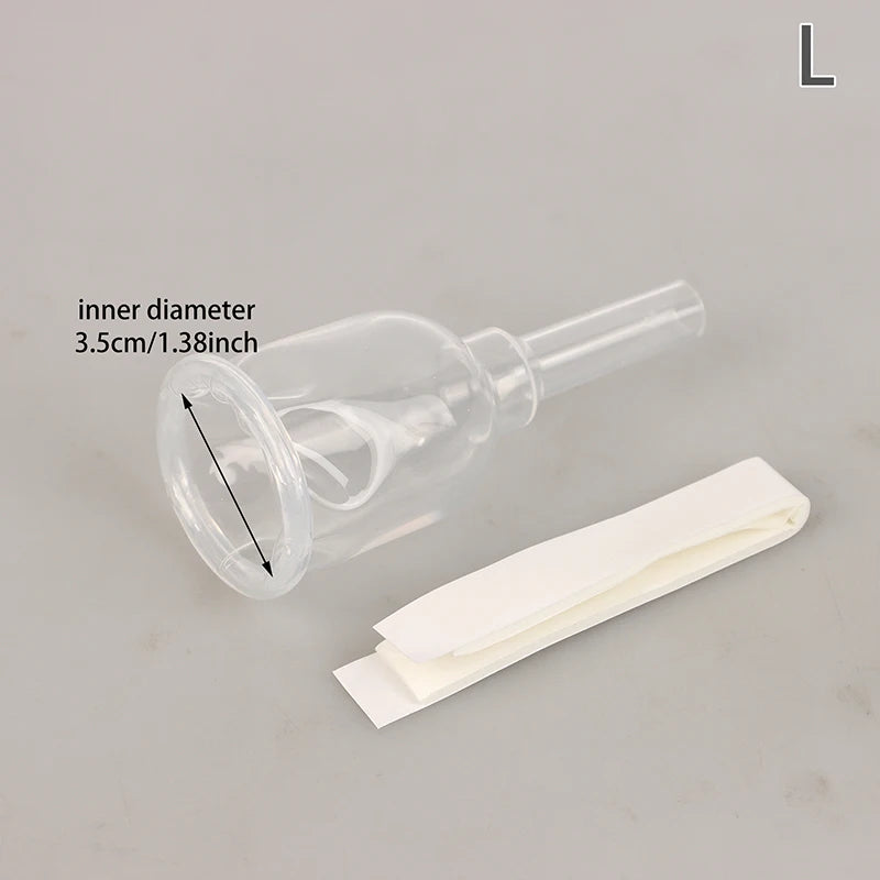 Sterilized Comfortable Medical Silicone Male External Catheter Self Adhesive Silicone Catheter External Size S M L